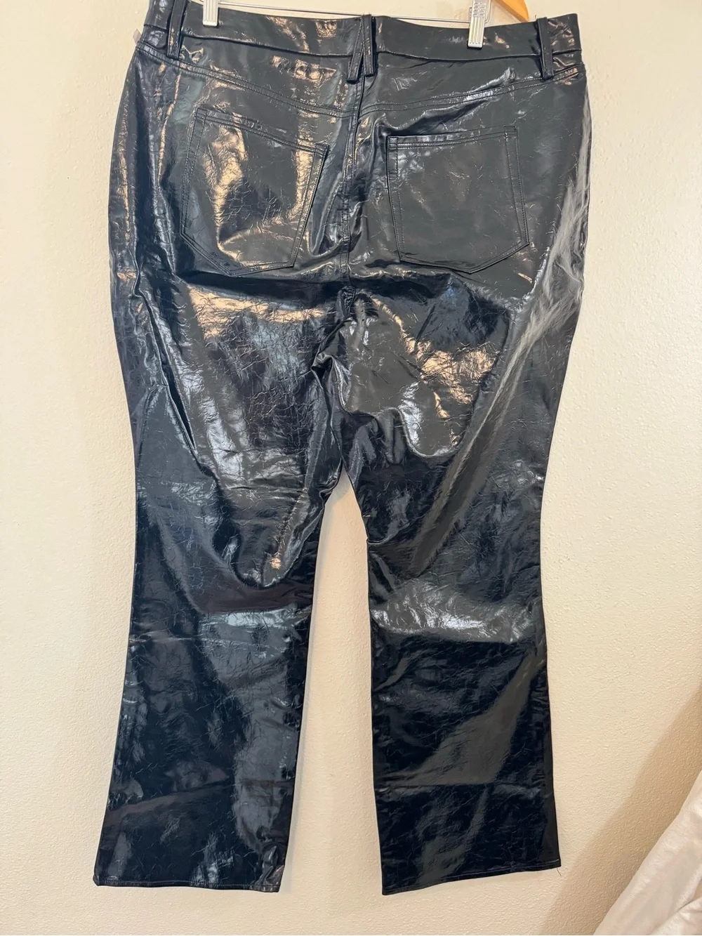 Good American 90s Vinyl Straight
Leg Pants - Picture 5 of 8